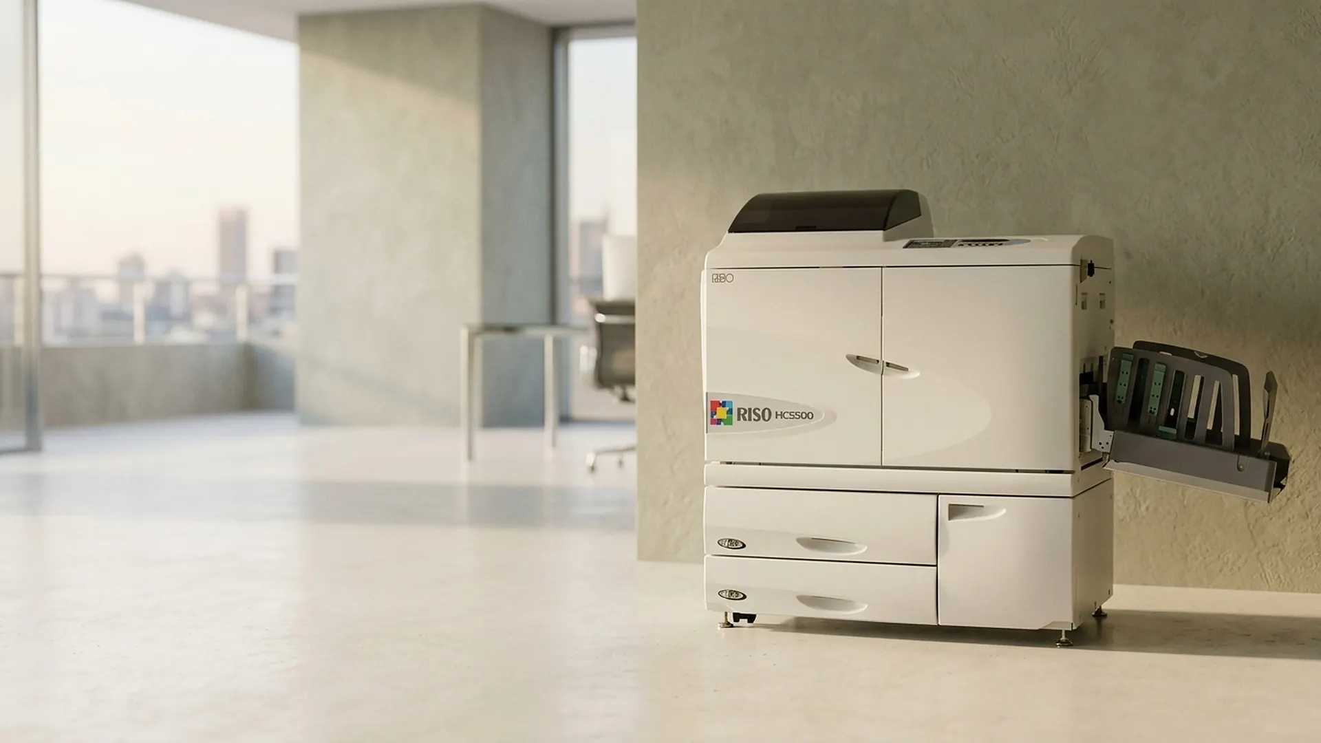 Managed print fleet on the office floor